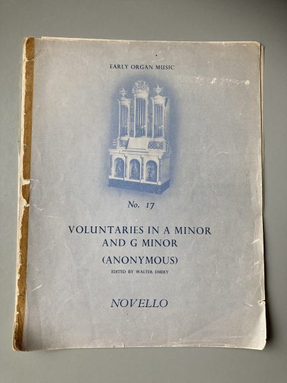 Anonymous (Ed. Walter Emery) - Voluntaries in A minor and G minor.