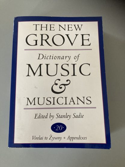 The New Grove Dictionary of Music & Musicians (Volumes 1 to 20). - Image 17